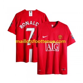 Maillot/Tenue Manchester United Cristiano Ronaldo 7 Champion League 2007 Retro Domicile